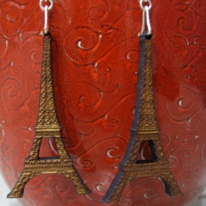 Eiffel Tower laser cut earrings Eiffel Tower laser cut earrings