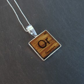 Oregonium necklace Periodic table fictional element necklace - Oregonium
