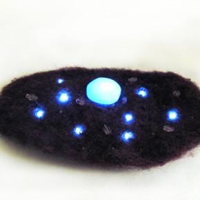Starfield fascinator with twinkling LEDs