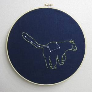 Ursa Minor - LED embroidery
