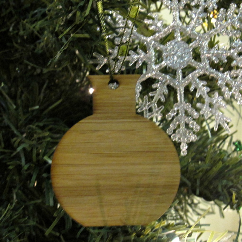 Bamboo volumetric flask ornament by Polymath Design Lab